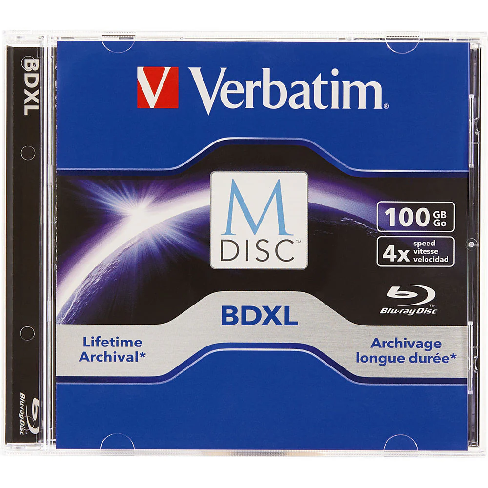 Verbatim M-Disc BDXL 100GB 4x Blu-ray Discs (Jewel Case, Single) - Image 3