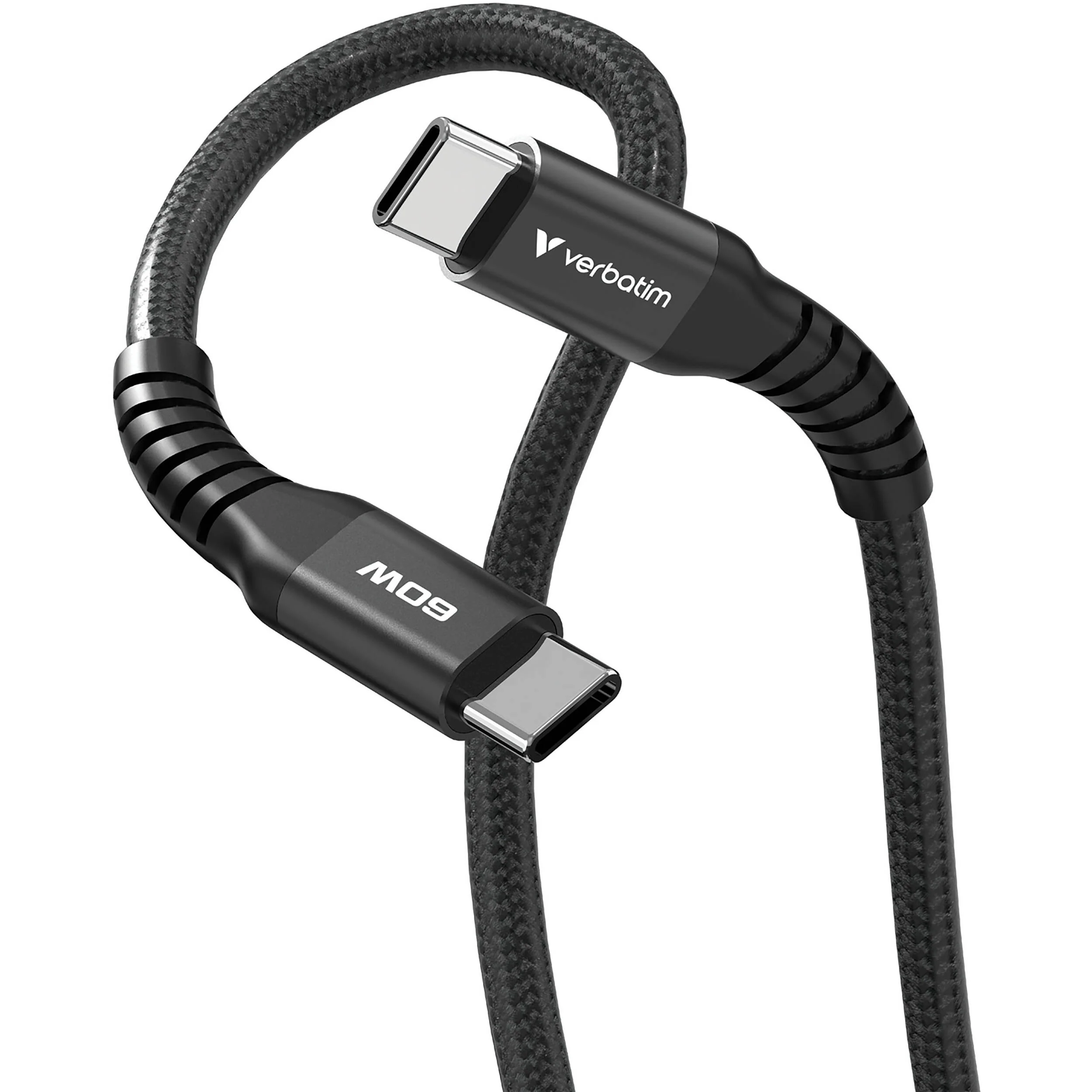 Verbatim Sync & Charge Magnetic 100W USB-C Cable (3.9', Black) - Image 2