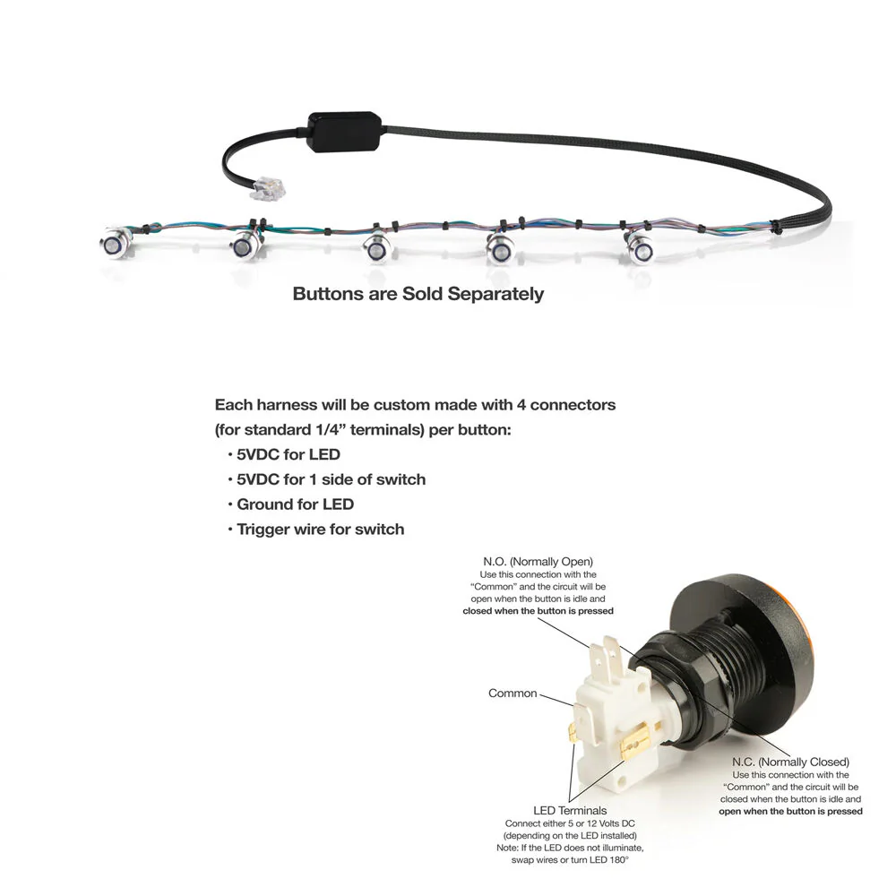 Videotel Digital IPH InterPlay Harness for 5 Buttons (12' Harness Length) - Image 2