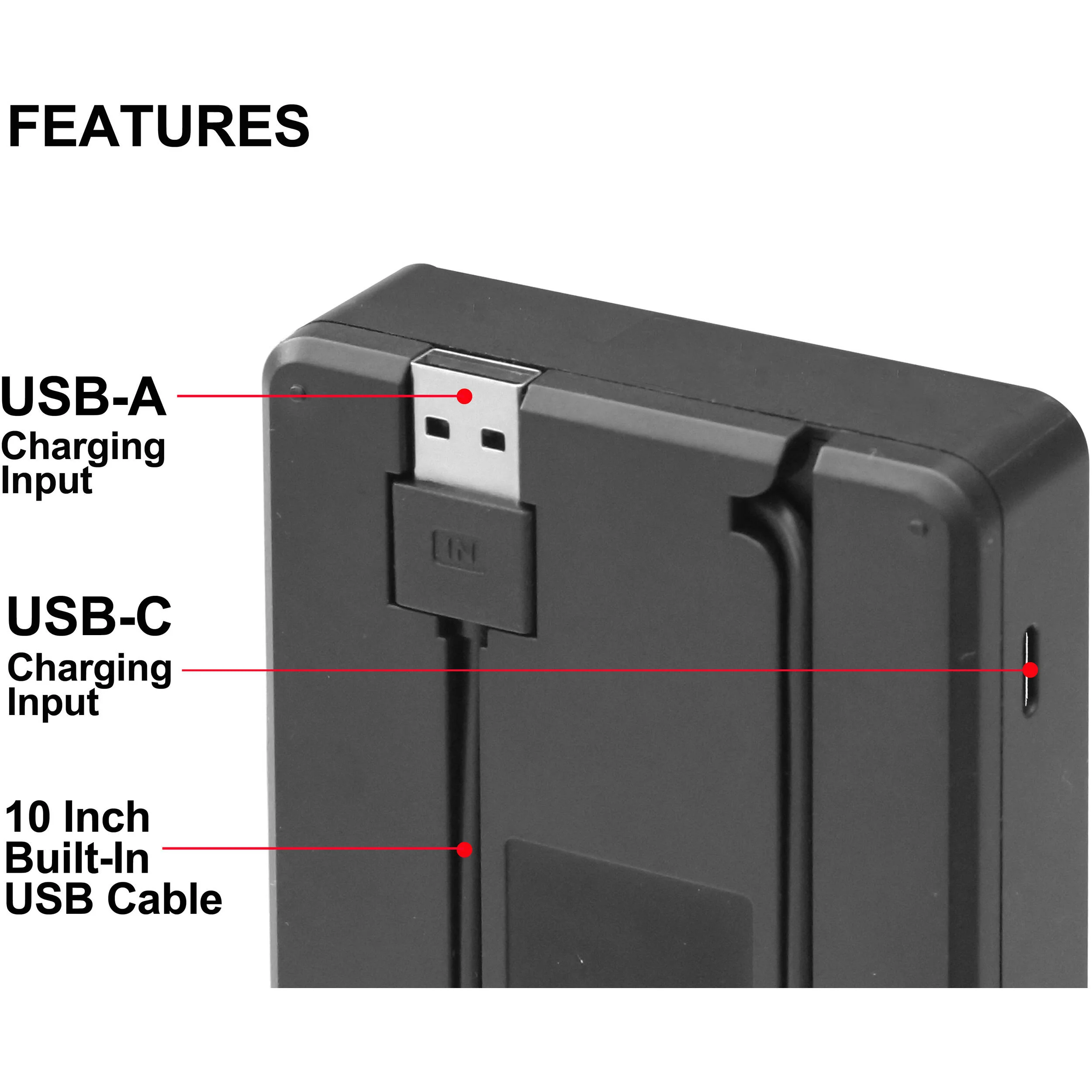 Vidpro VDL-16 4.2V Dual Bay LCD Charger - Image 2