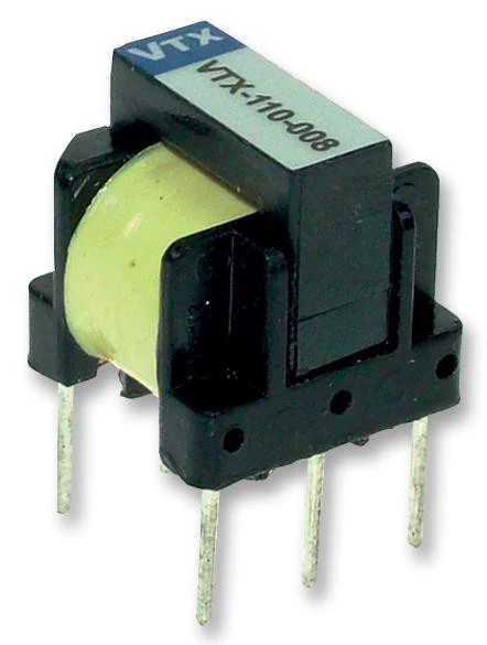 VIGORTRONIX VTX-110-008 Pulse Transformer, Open, 2:1+1, 2.8 kV, 6 mH, 3.36 ohm, 200 Vµs