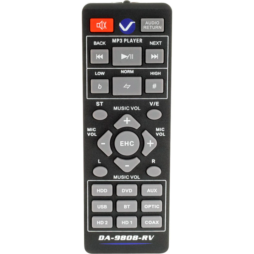 VocoPro DA-9808-RV Professional Karaoke Amplifier with Bluetooth and DSP Effects - Image 3