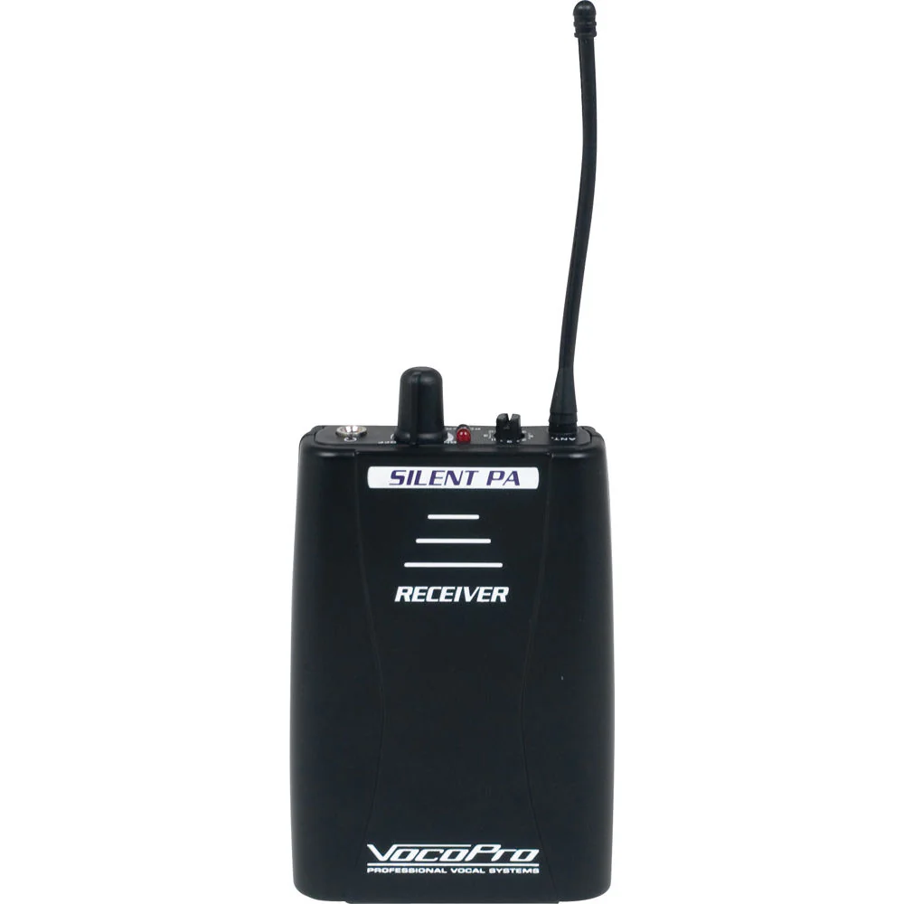 VocoPro SilentPA 16-Channel UHF Wireless Audio Broadcast System (Stationary Transmitter & 10 Bodypack Receivers) - Image 2