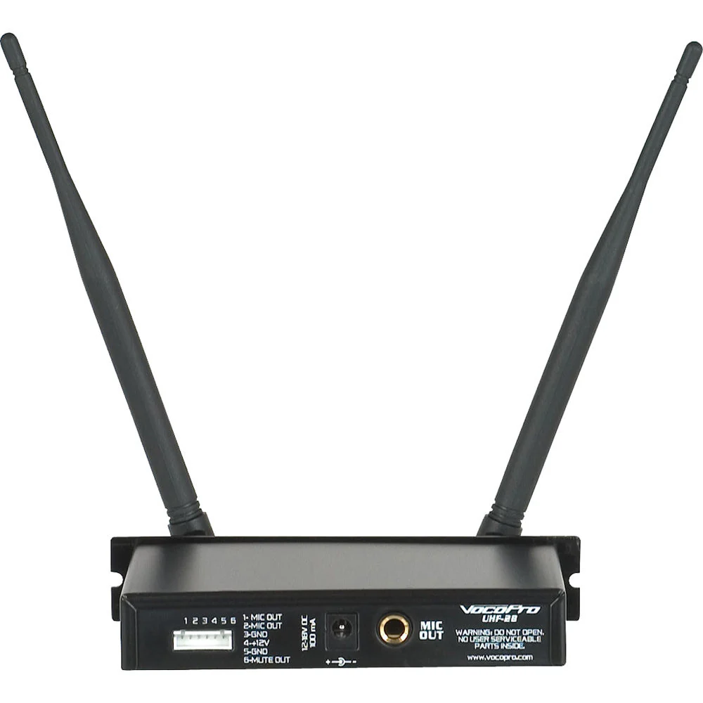 VocoPro UHF-28-9 Dual-Channel UHF Wireless Handheld Microphone System (9M: 915.0/ 9N: 918.7 MHz) - Image 3