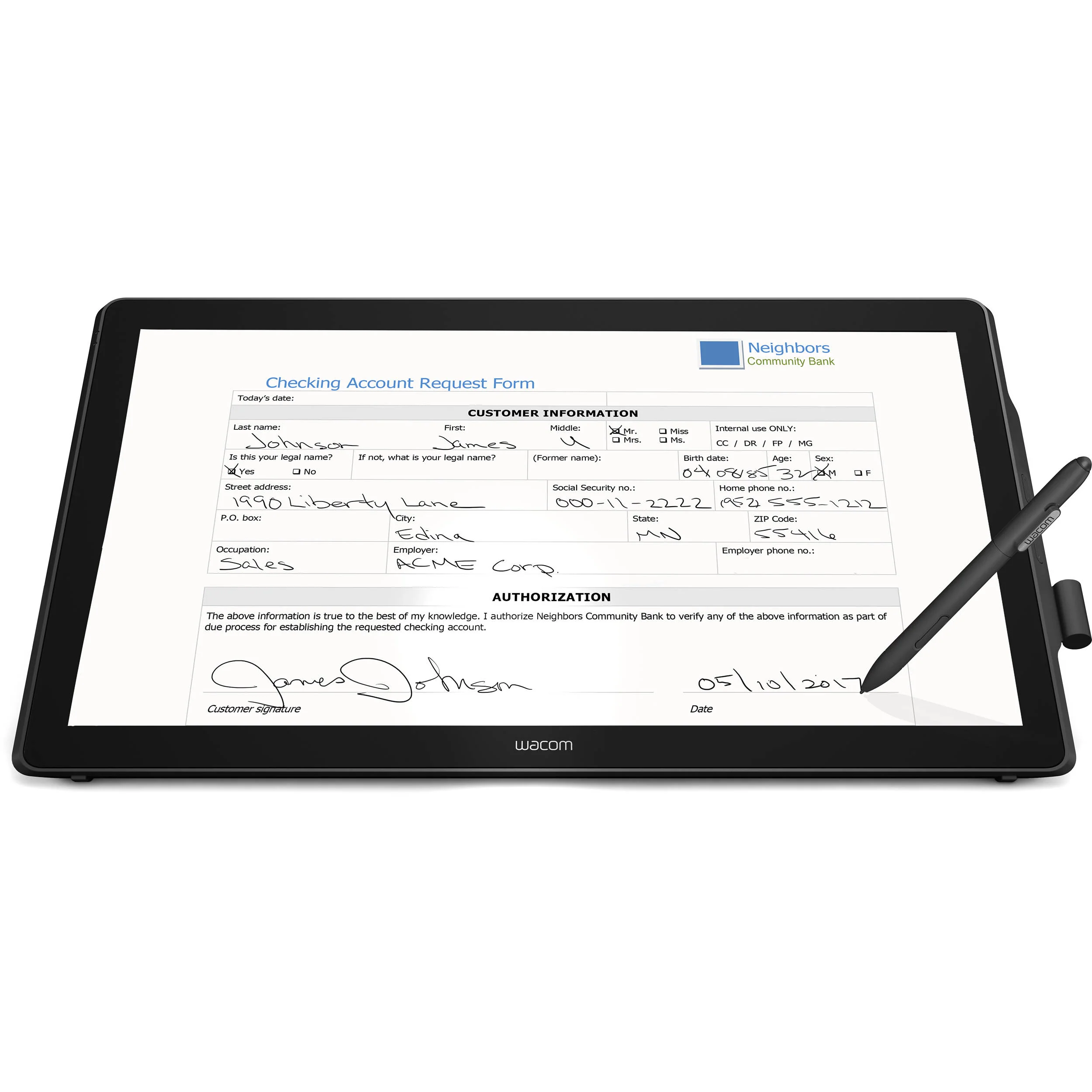 Wacom DTK-2451 23.8" Full-HD Pen Display - Image 2