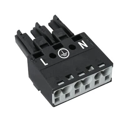 WAGO 770-203 Pluggable Terminal Block, 10 mm, 3 Ways, 20AWG to 12AWG, 4 mm², Push In, 25 A - Image 2