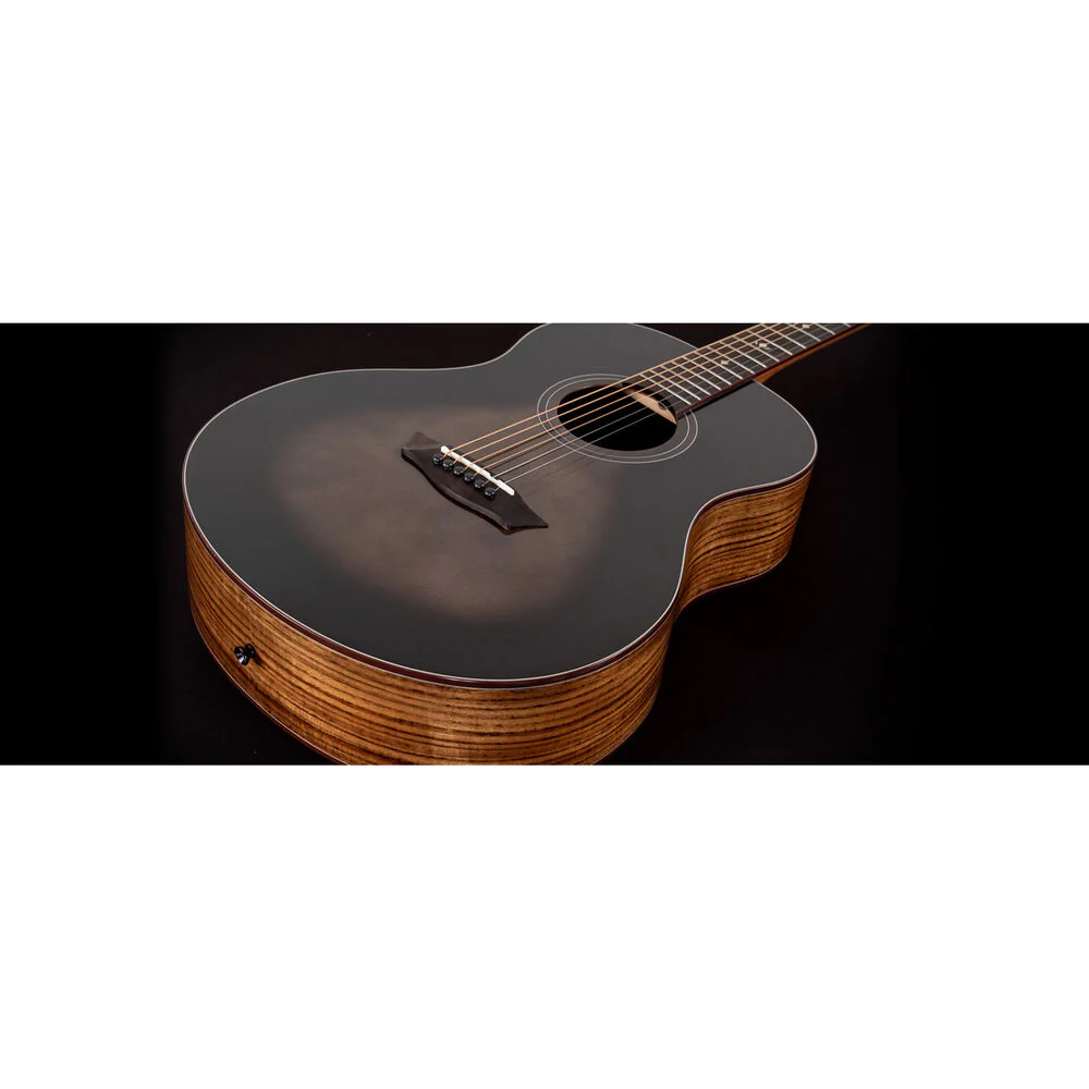 Washburn Novo S9 Bella Tono Studio Acoustic Guitar (Gloss Charcoal Burst) - Image 6