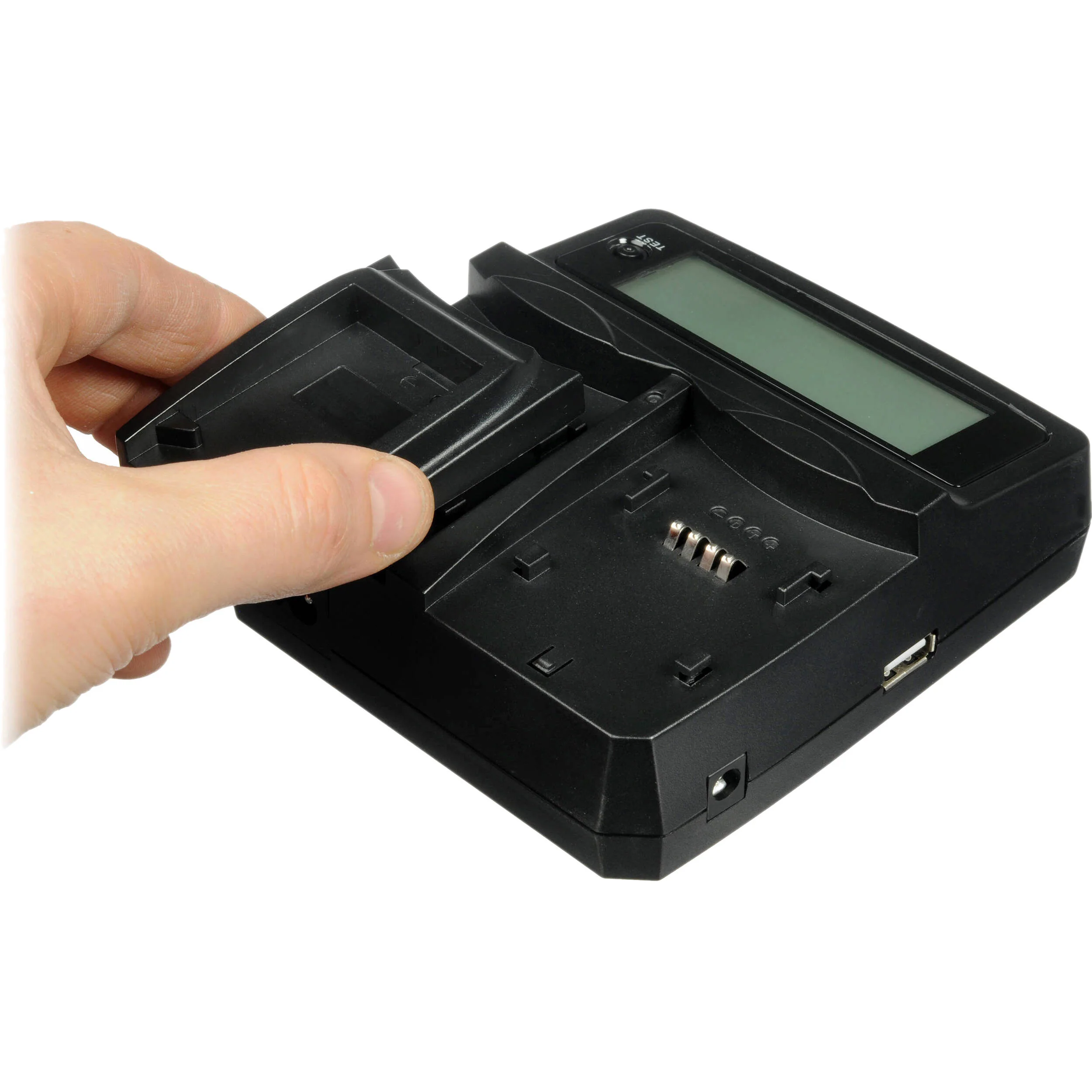 Watson Duo LCD Charger with Two DMW-BLF19 Battery Plates - Image 3