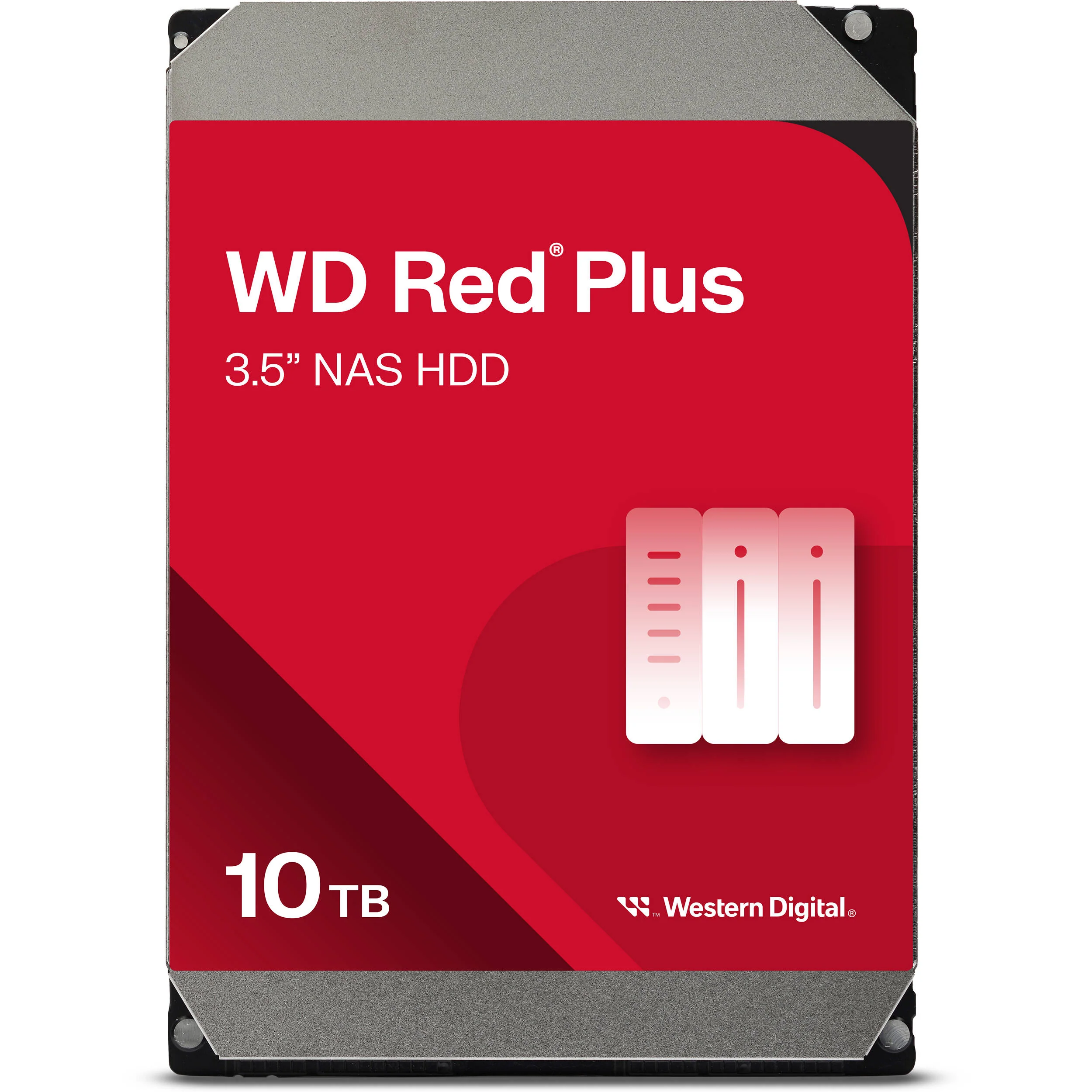 WD 10TB Red Plus 7200 rpm SATA III 3.5" Internal NAS HDD (4-Pack) - Image 2