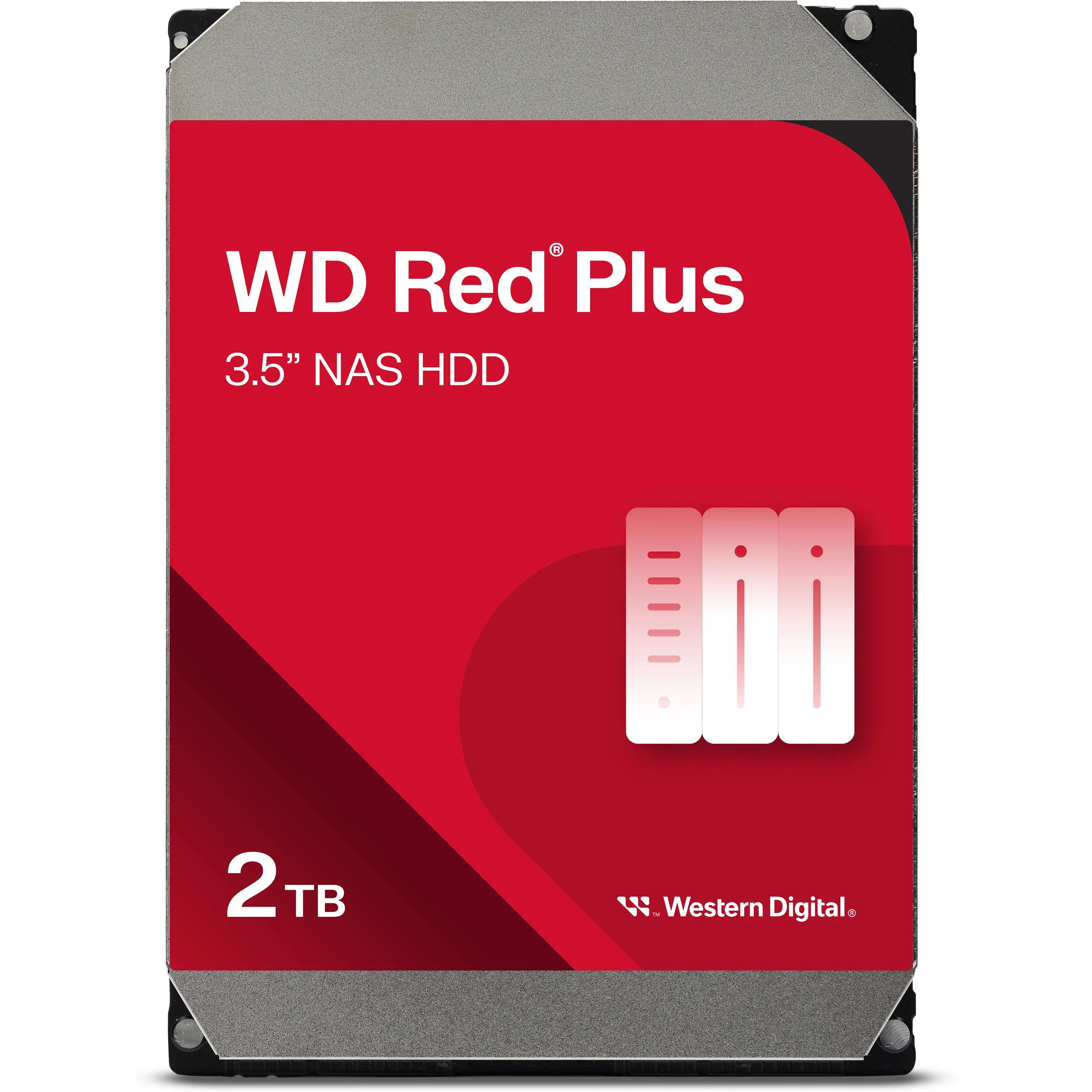 WD 2TB Red Plus 5400 rpm SATA III 3.5" Internal NAS HDD (2-Pack) - Image 2