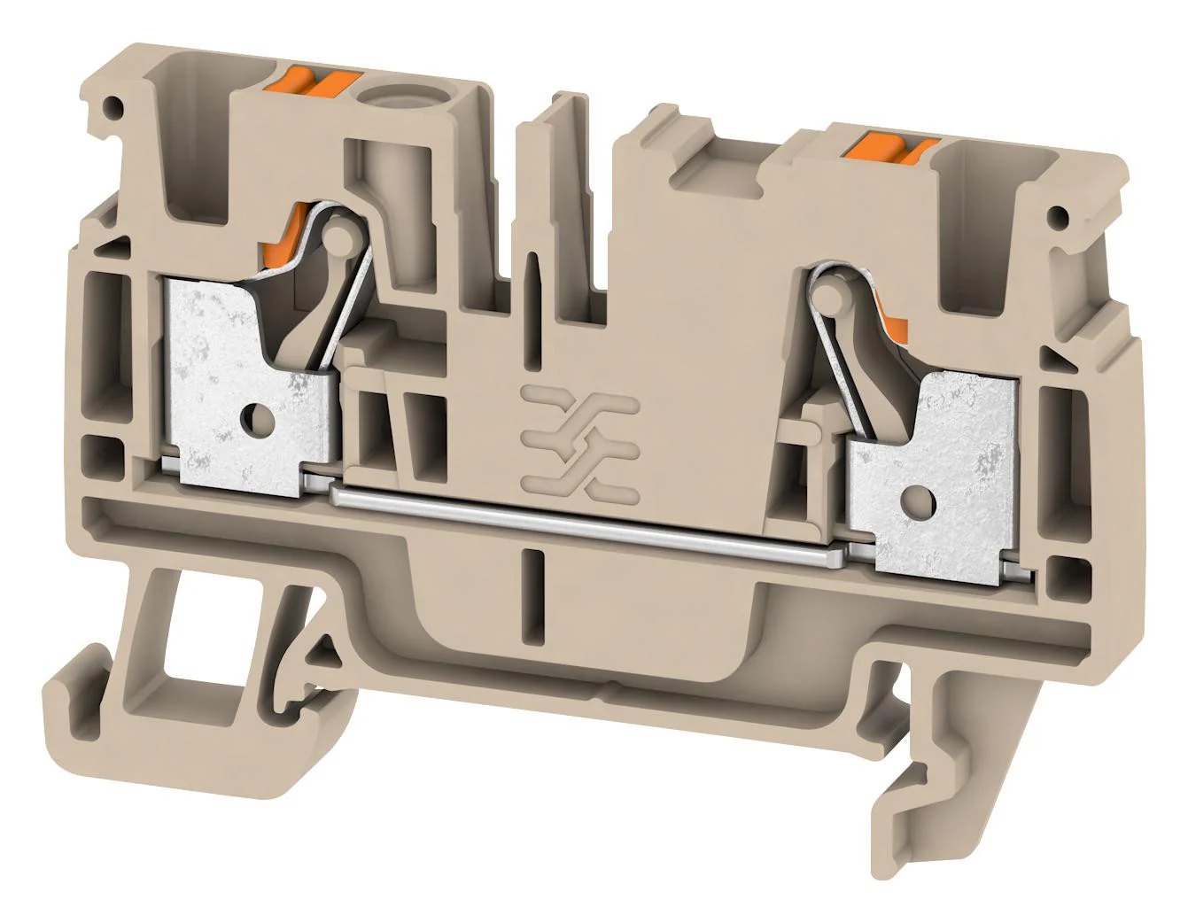 WEIDMULLER 2051180000 DIN Rail Mount Terminal Block, 2 Ways, 26 AWG, 12 AWG, 4 mm², Push In, 32 A