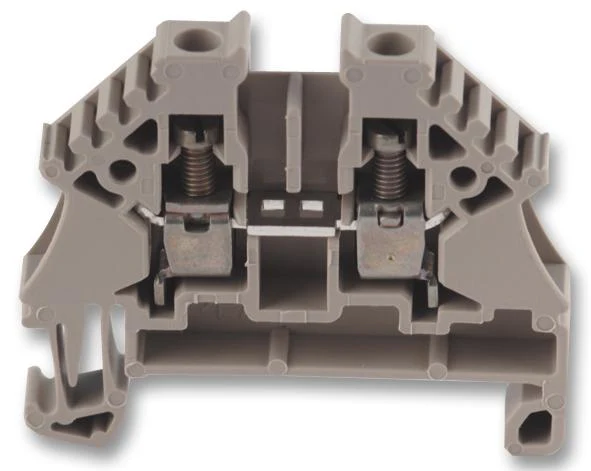 Weidmuller WDU 4N WDU 4N DIN Rail Mount Terminal Block 2 Ways 28 AWG 10 6 mm² Screw 32 A