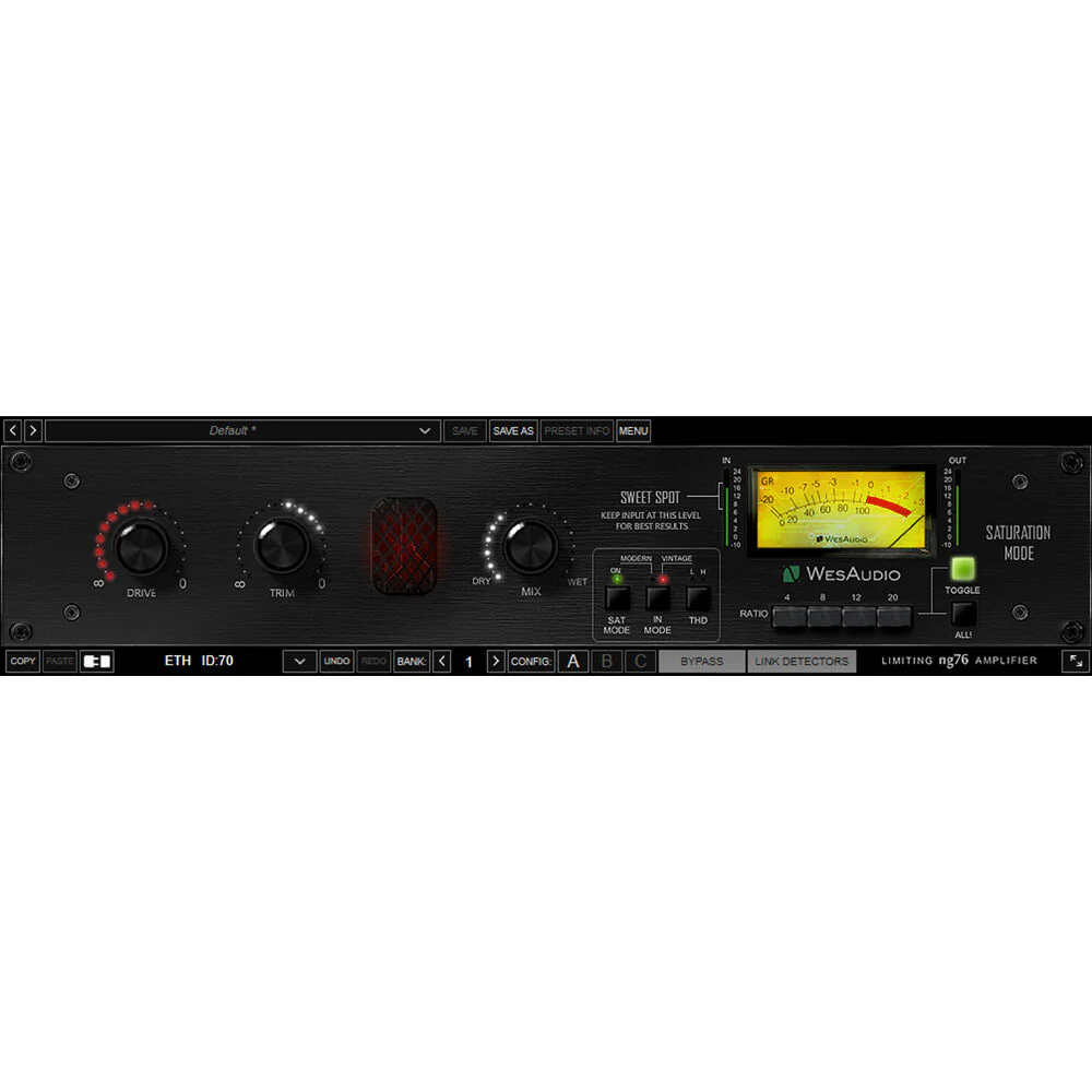 WesAudio ng76 Pair Analog 1176-Style Compressor with Full Digital Recall (Stereo-Matched Pair) - Image 6