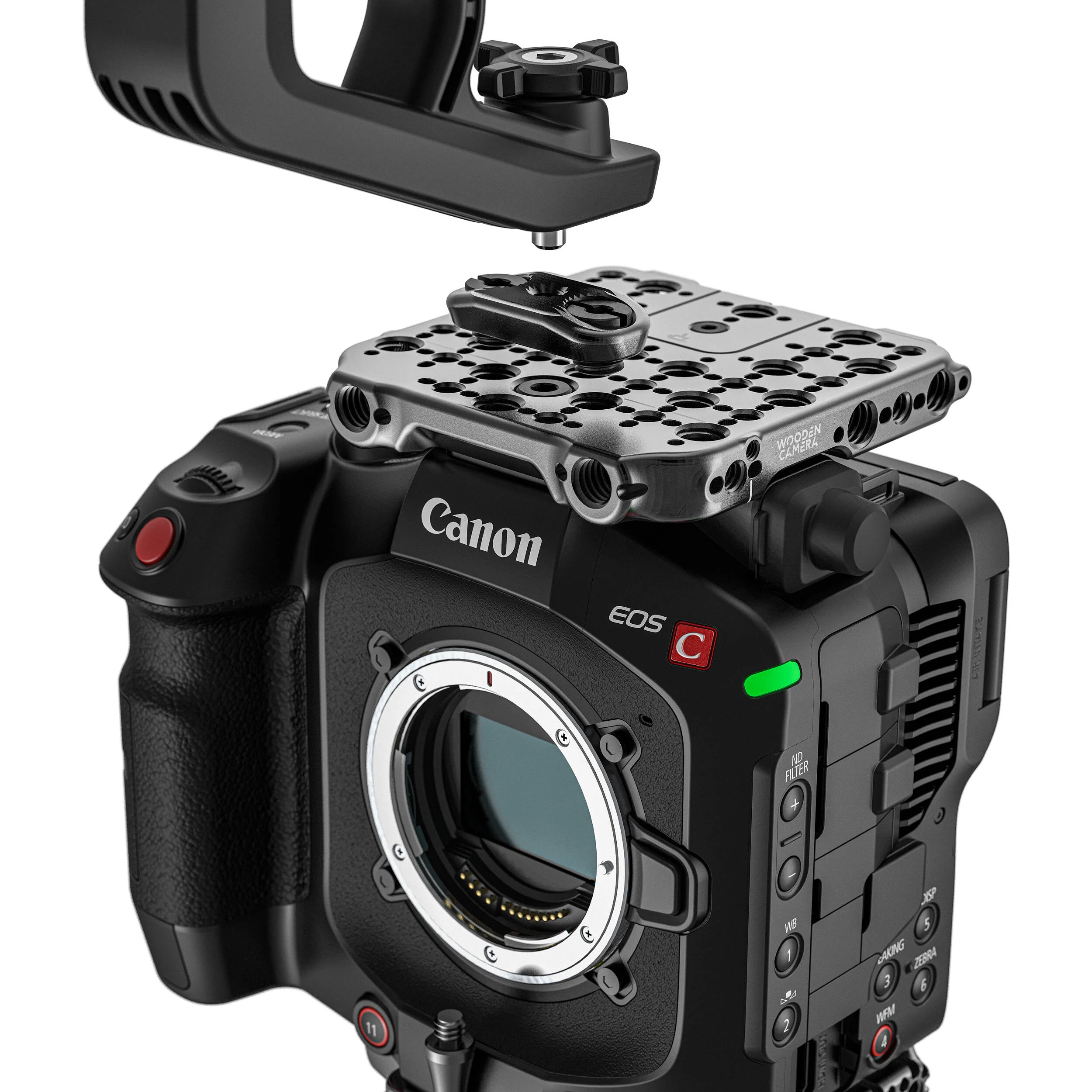 Wooden Camera 1/4"-20 Ridge Plate for Canon C80 Top Handle - Image 5