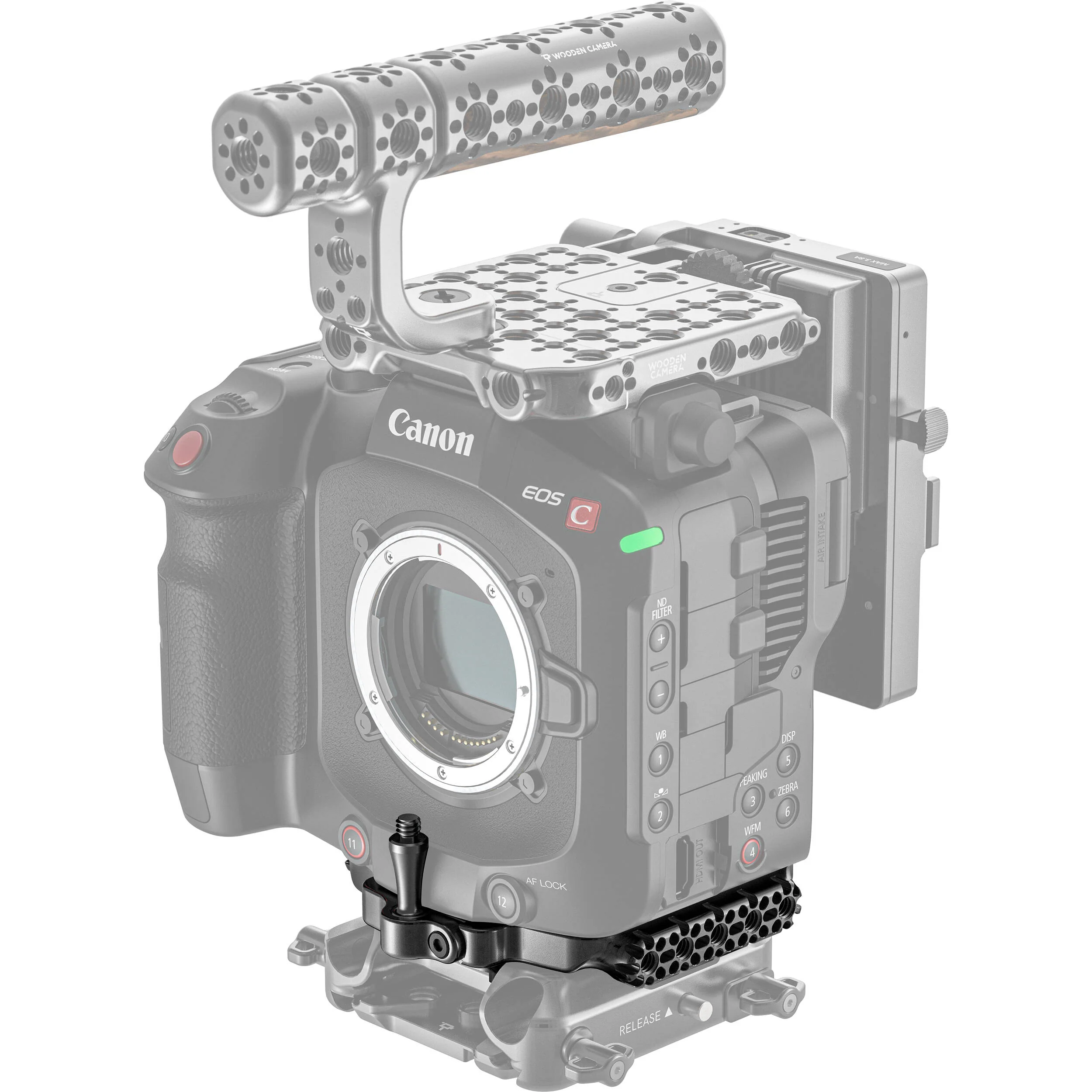 Wooden Camera Arca-Type Riser Plate for Canon C80 - Image 4