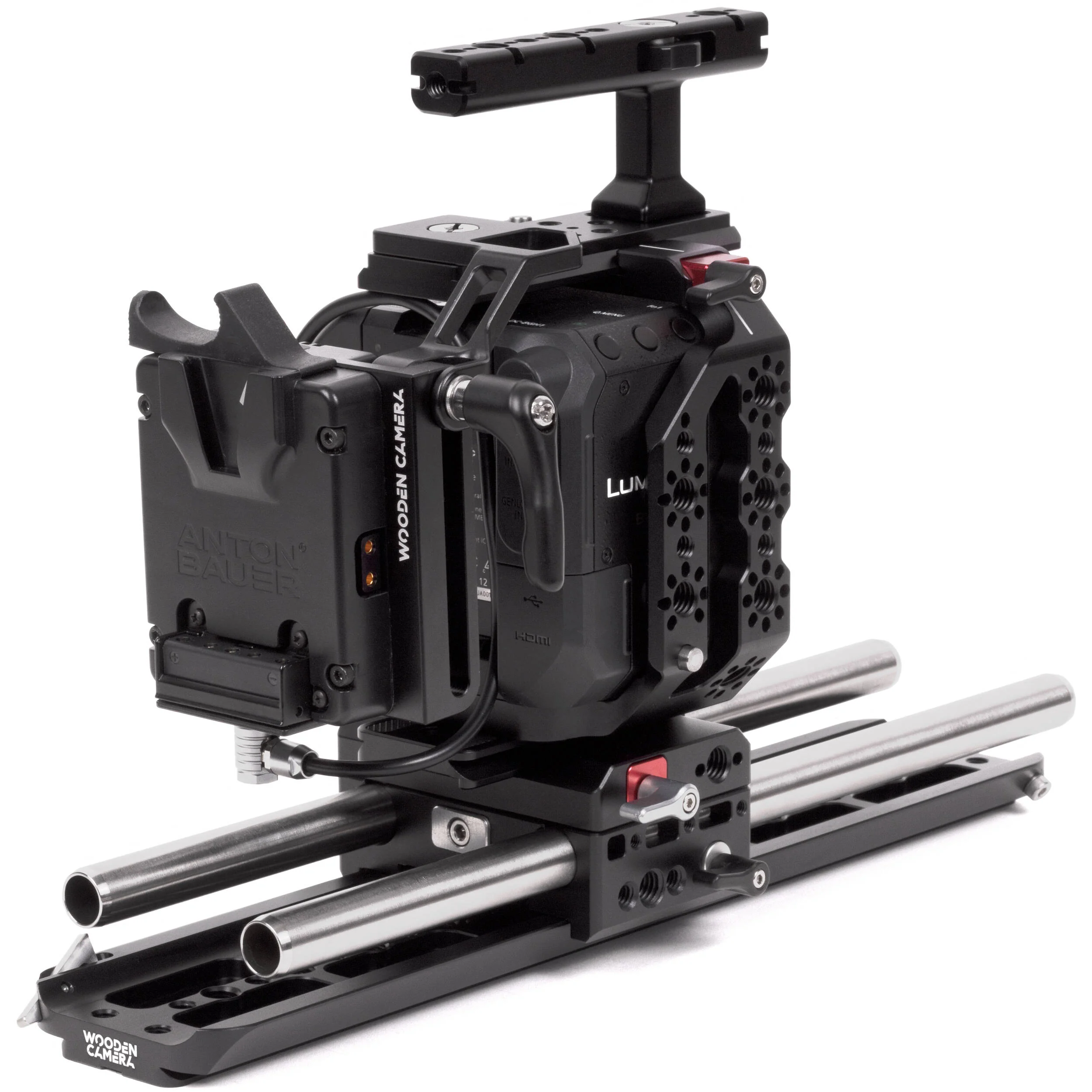 Wooden Camera Micro Battery Slide for Panasonic BGH1 (Gold Mount) - Image 3