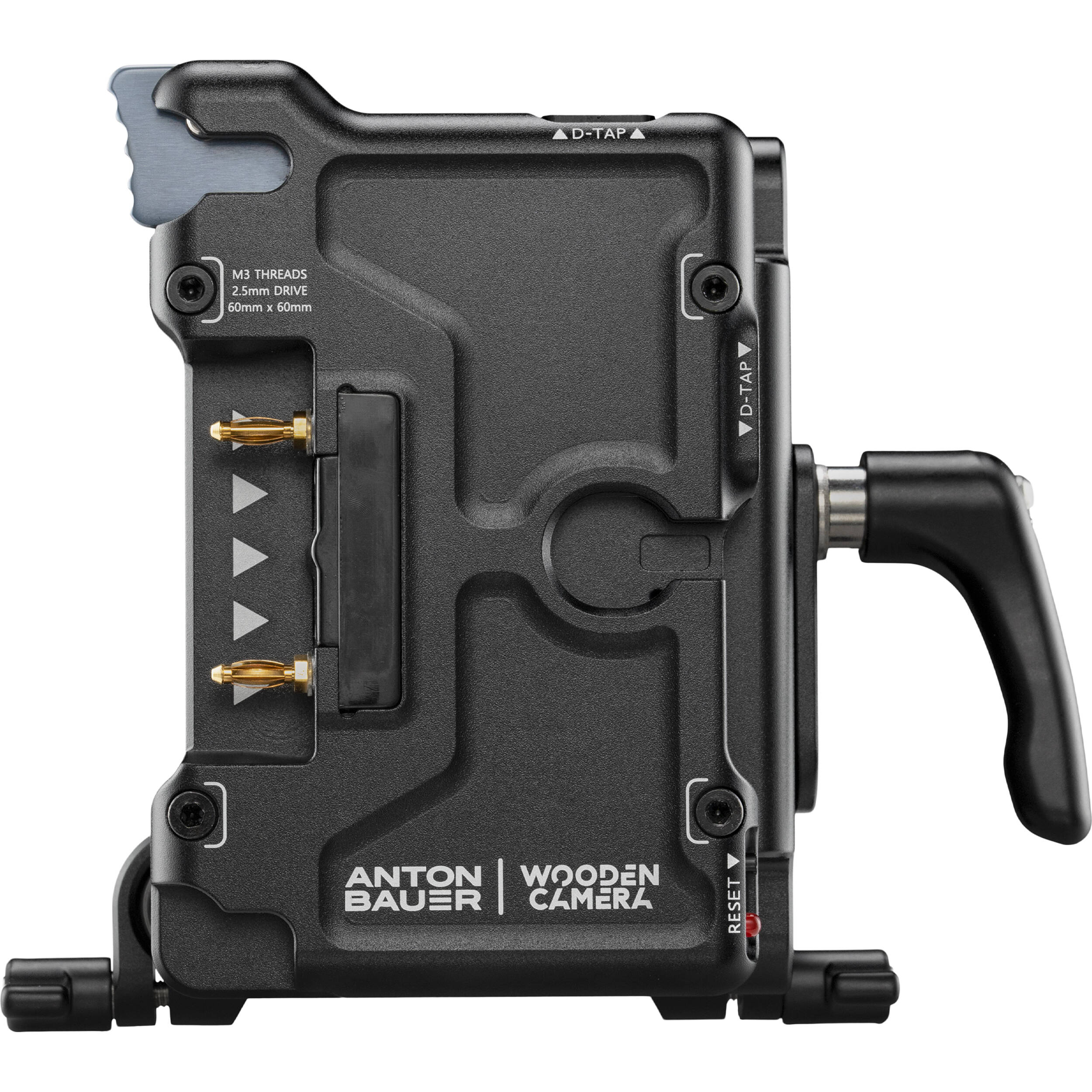 Wooden Camera Micro Battery Slide Plate with Dual 15mm Rod Clamp (Gold Mount) - Image 3
