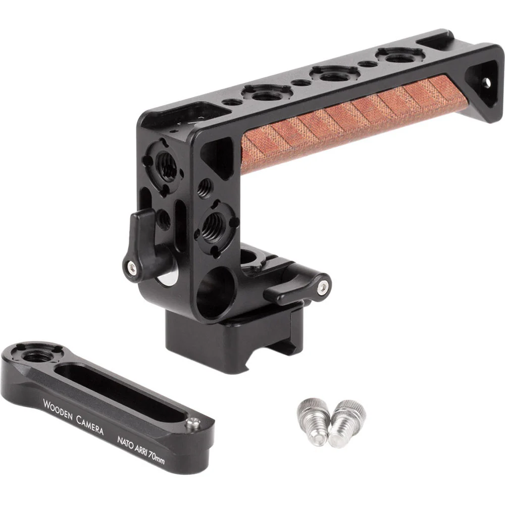 Wooden Camera - Nato Handle Plus V2 Kit (Nato Arri 70mm Rail, 1.67" Screw Channel) - Image 2