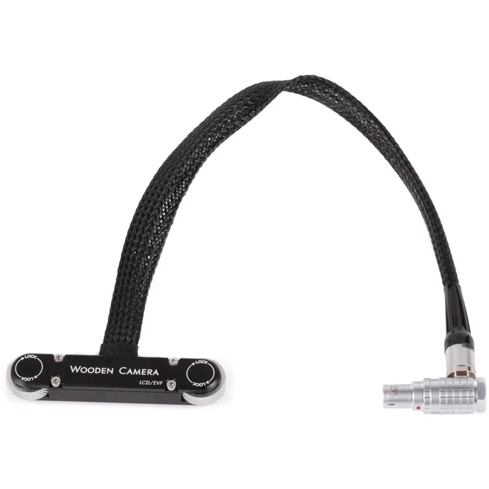 Wooden Camera RED Male Pogo to Male LEMO LCD/EVF Cable (12", Weapon/Scarlet with Raven) - Image 2