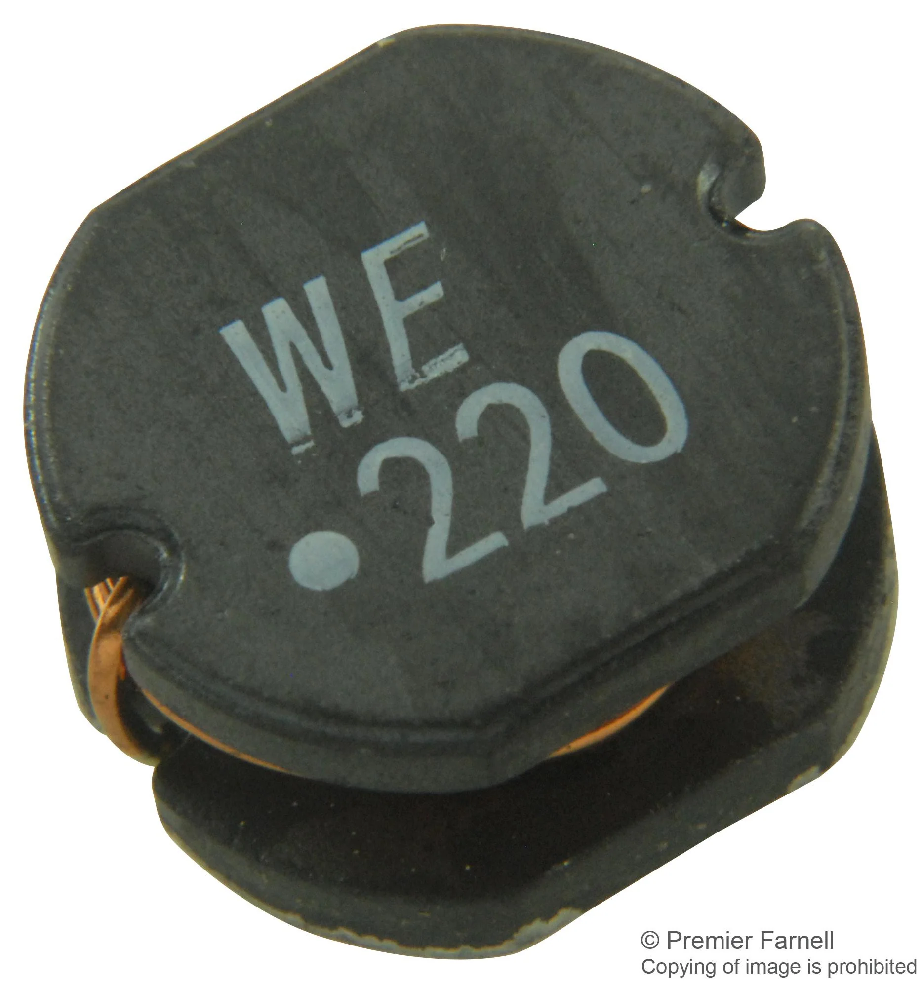 WURTH ELEKTRONIK 744776122 Surface Mount Power Inductor, WE-PD2 Series, 22 µH, 2.04 A, 2.07 A, Unshielded, 0.1 ohm