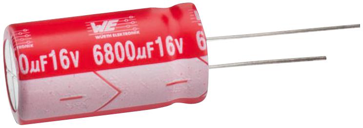 Wurth Elektronik 860240374006 Electrolytic Capacitor 220 µF 16 V WCAP-AT1H Series ± 20% Radial Leaded 8000 Hours @ 105°C