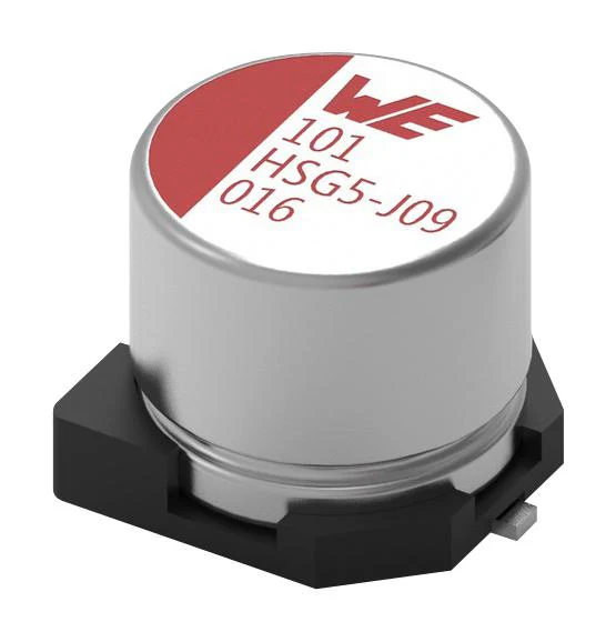 Wurth Elektronik 875575961005 875575961005 Hybrid Aluminium Electrolytic Capacitor 33 µF ± 20% 100 V Radial Can - SMD 0.04 ohm New
