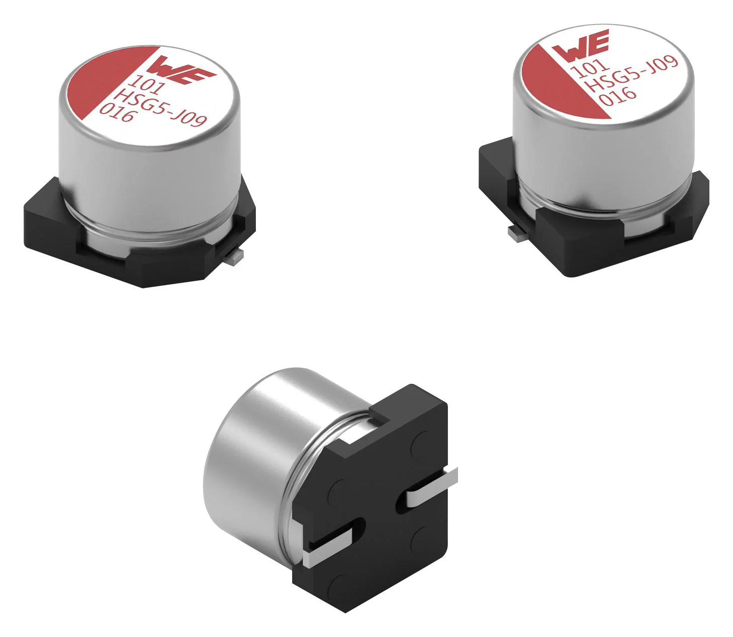 Wurth Elektronik 875575961005 875575961005 Hybrid Aluminium Electrolytic Capacitor 33 µF ± 20% 100 V Radial Can - SMD 0.04 ohm New - Image 2