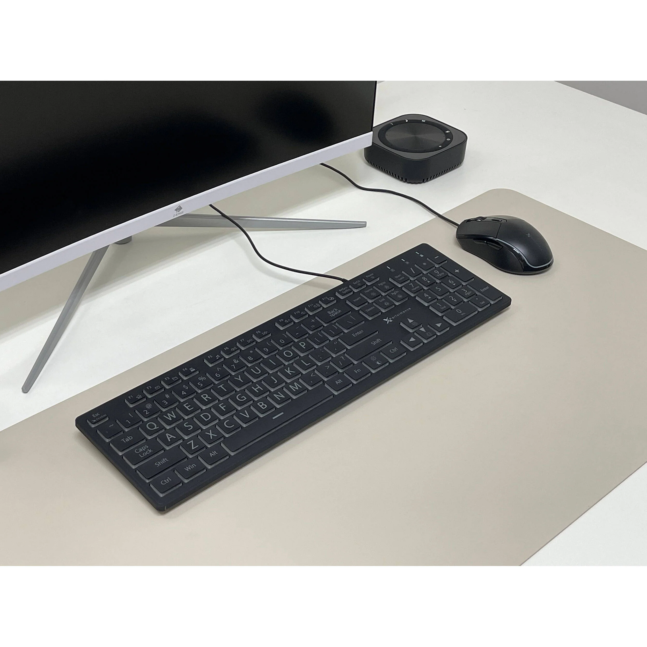 X9 Performance Large Print 7 Color Backlit USB Keyboard and Mouse Combo for PC - Image 7