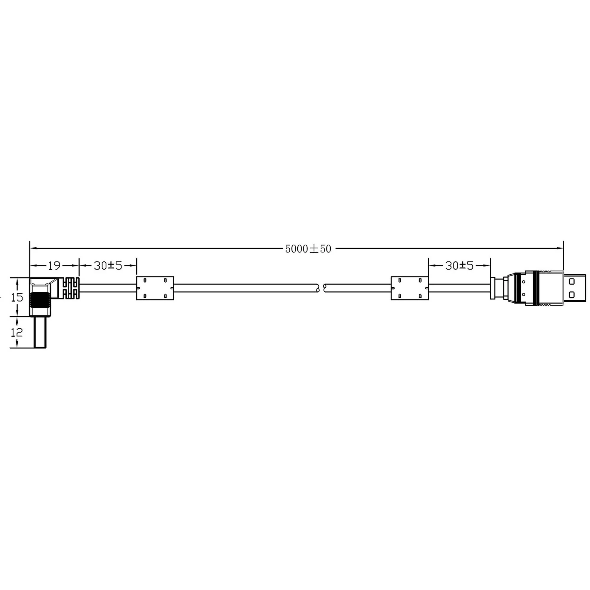 Xenarc USB-A Connector Cable (16.4')