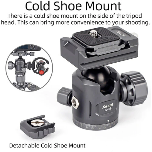XILETU G-28 Ball Head with Quick-Release Head - Image 2