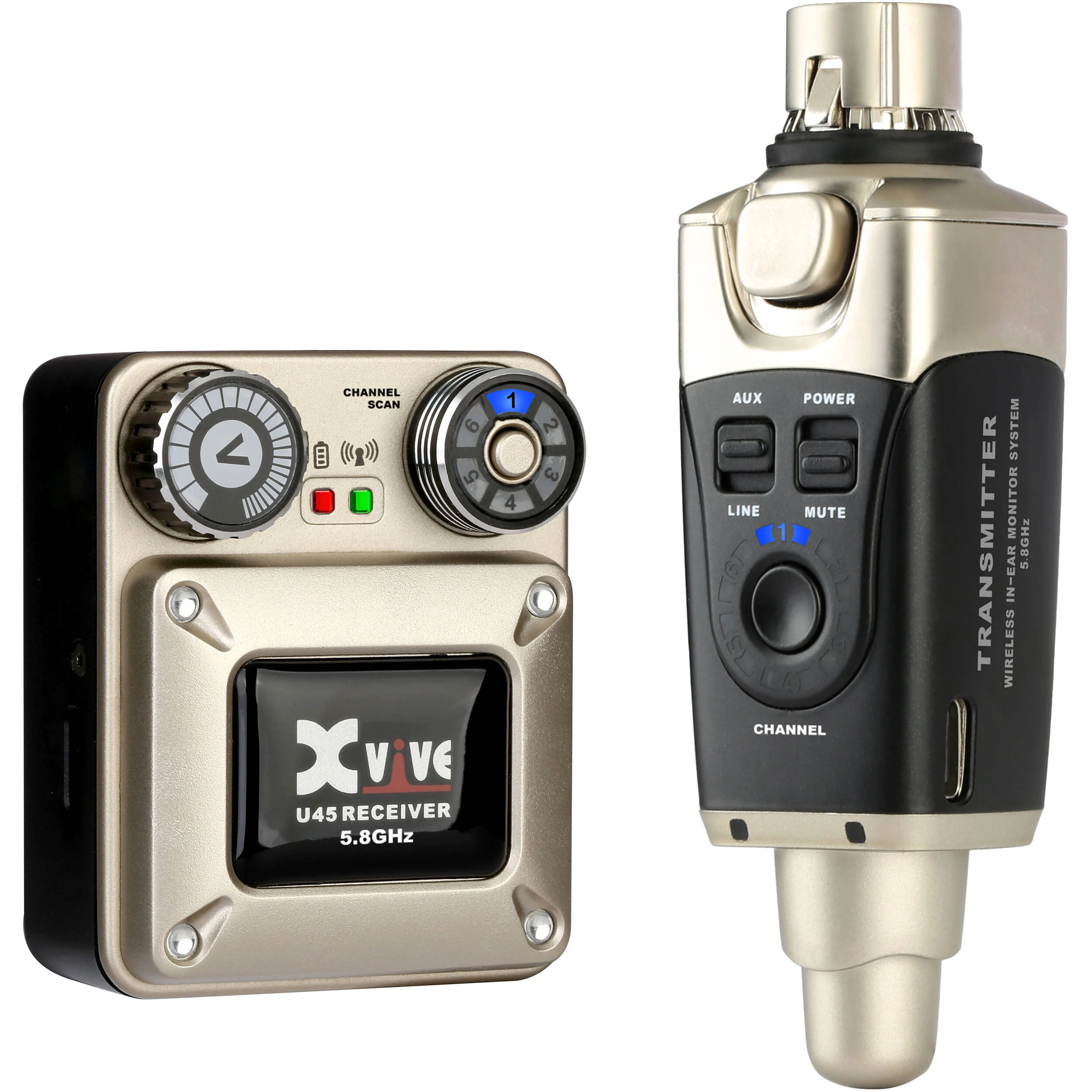 Xvive Audio U45 Wireless In-Ear Monitor System (5.8 GHz) - Image 2