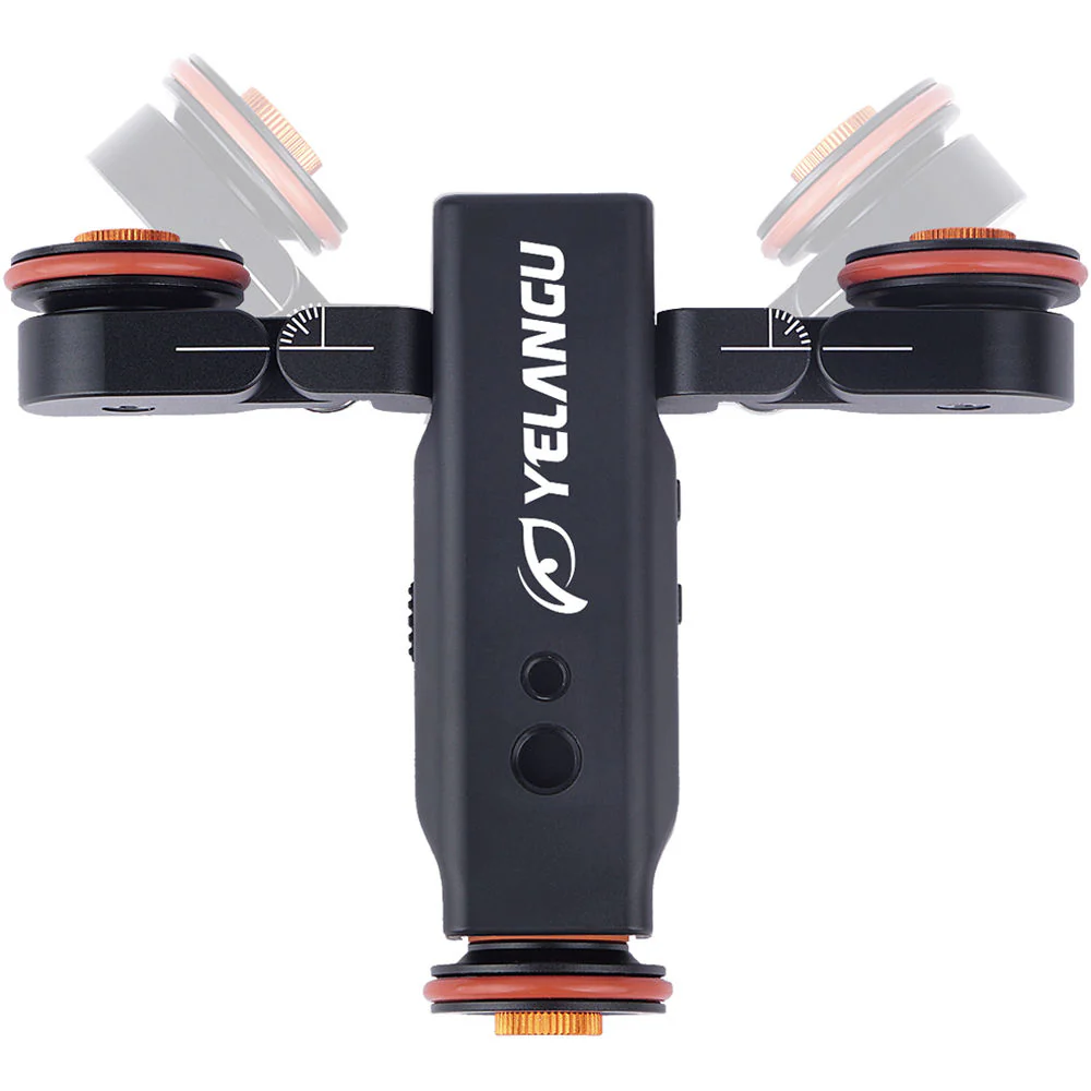YELANGU L4X Motorized DSLR Dolly with Remote (Black) - Image 3