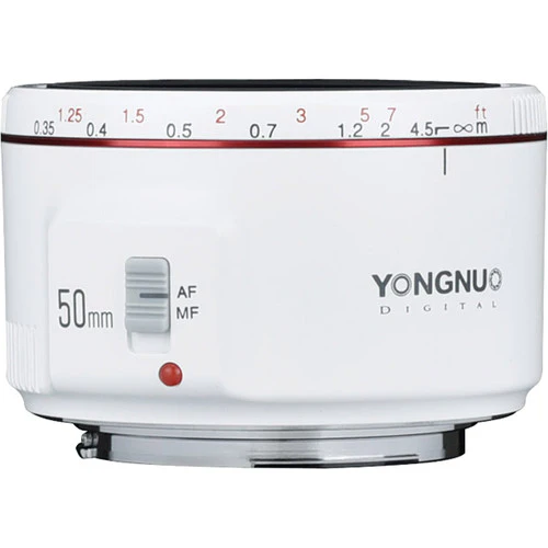Yongnuo YN 50mm f/1.8 II Lens for Canon EF (White) - Image 2