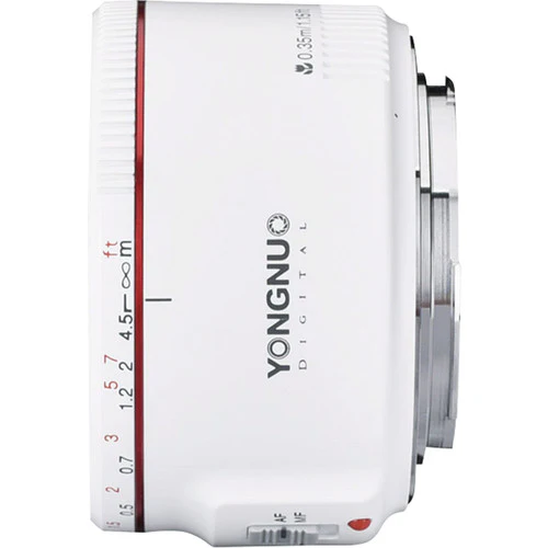 Yongnuo YN 50mm f/1.8 II Lens for Canon EF (White) - Image 3