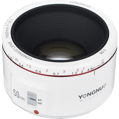 Yongnuo YN 50mm f/1.8 II Lens for Canon EF (White) - Image 4