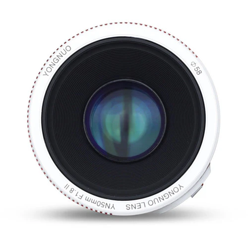 Yongnuo YN 50mm f/1.8 II Lens for Canon EF (White) - Image 5