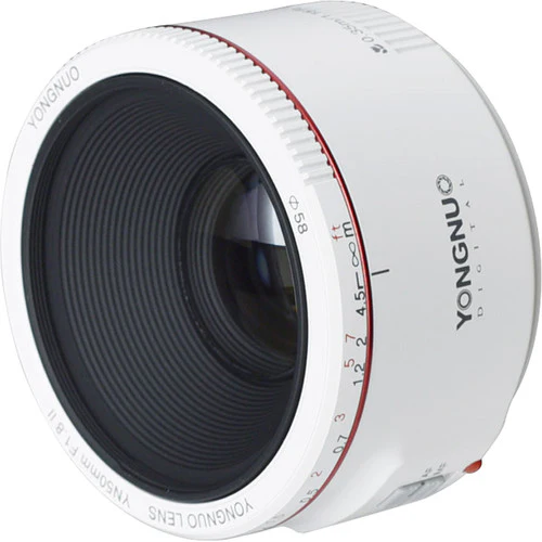 Yongnuo YN 50mm f/1.8 II Lens for Canon EF (White) - Image 7
