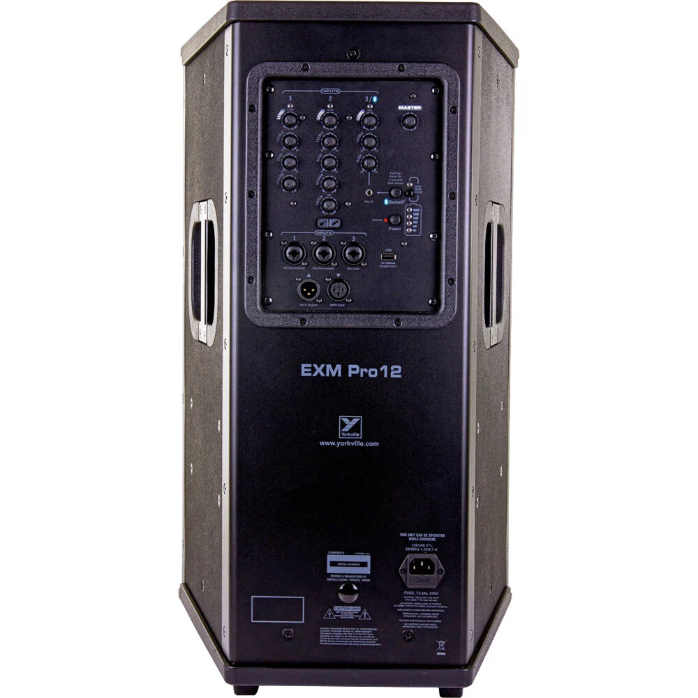 Yorkville Sound EXM Battery-Powered 12" 800W 3-Way PA Speaker - Image 2