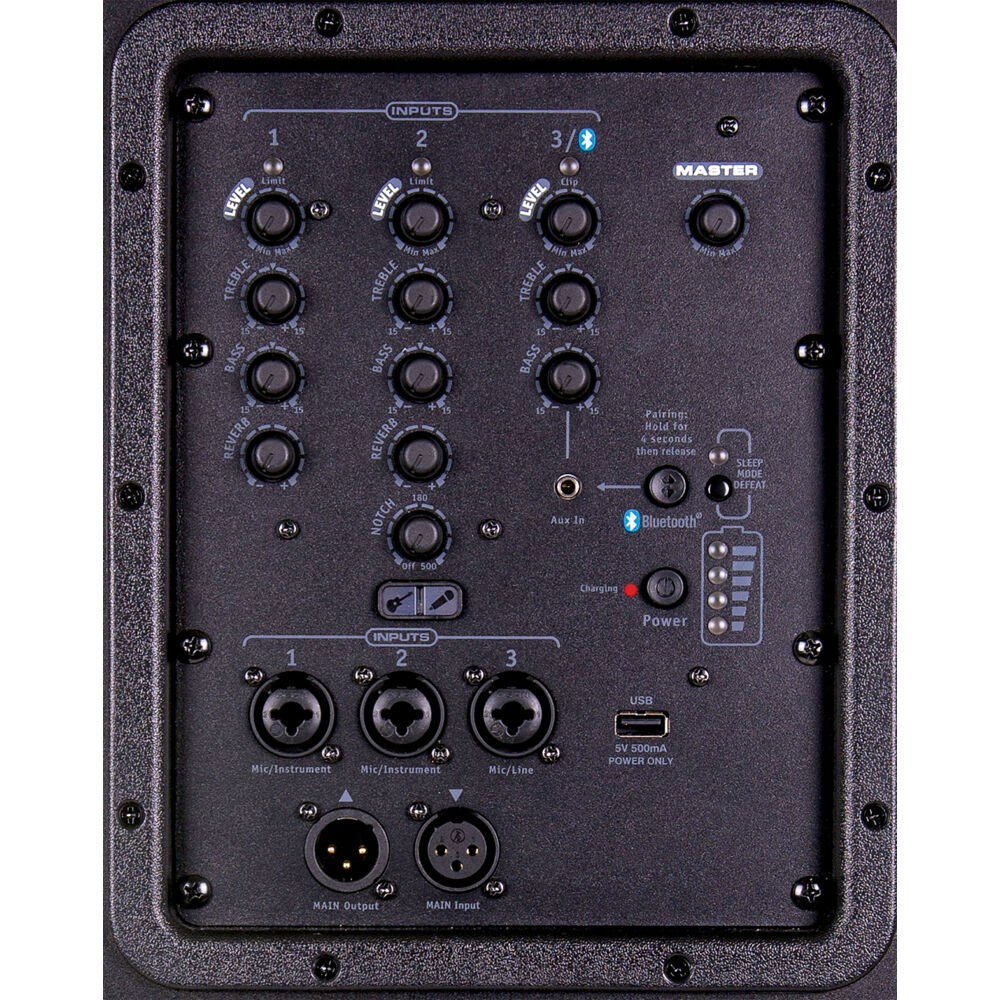 Yorkville Sound EXM Battery-Powered 12" 800W 3-Way PA Speaker - Image 5