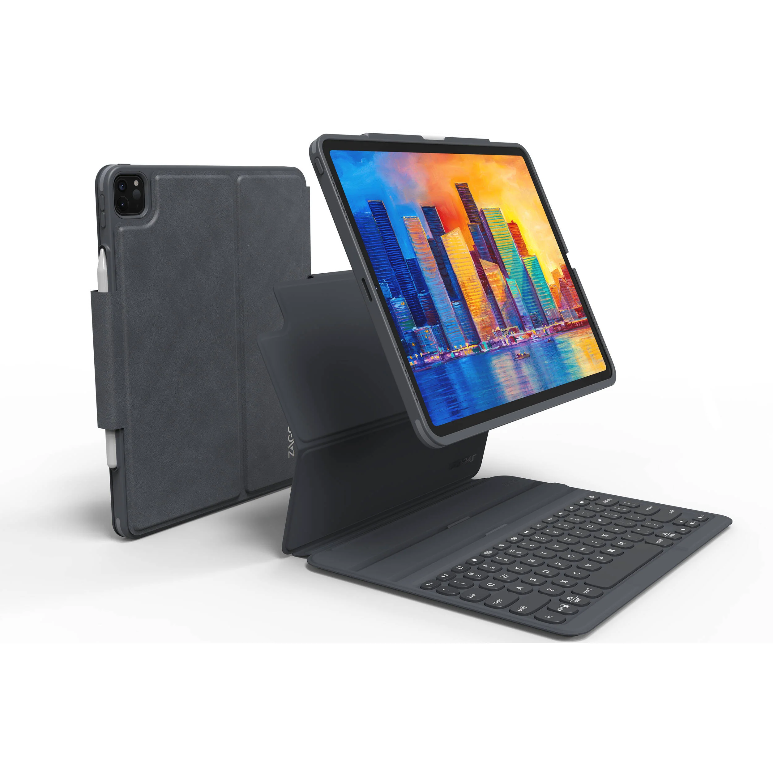 ZAGG Pro Keys Wireless Keyboard and Detachable Case for Apple 12.9" iPad Pro (3rd/4th/5th Gen) - Image 4