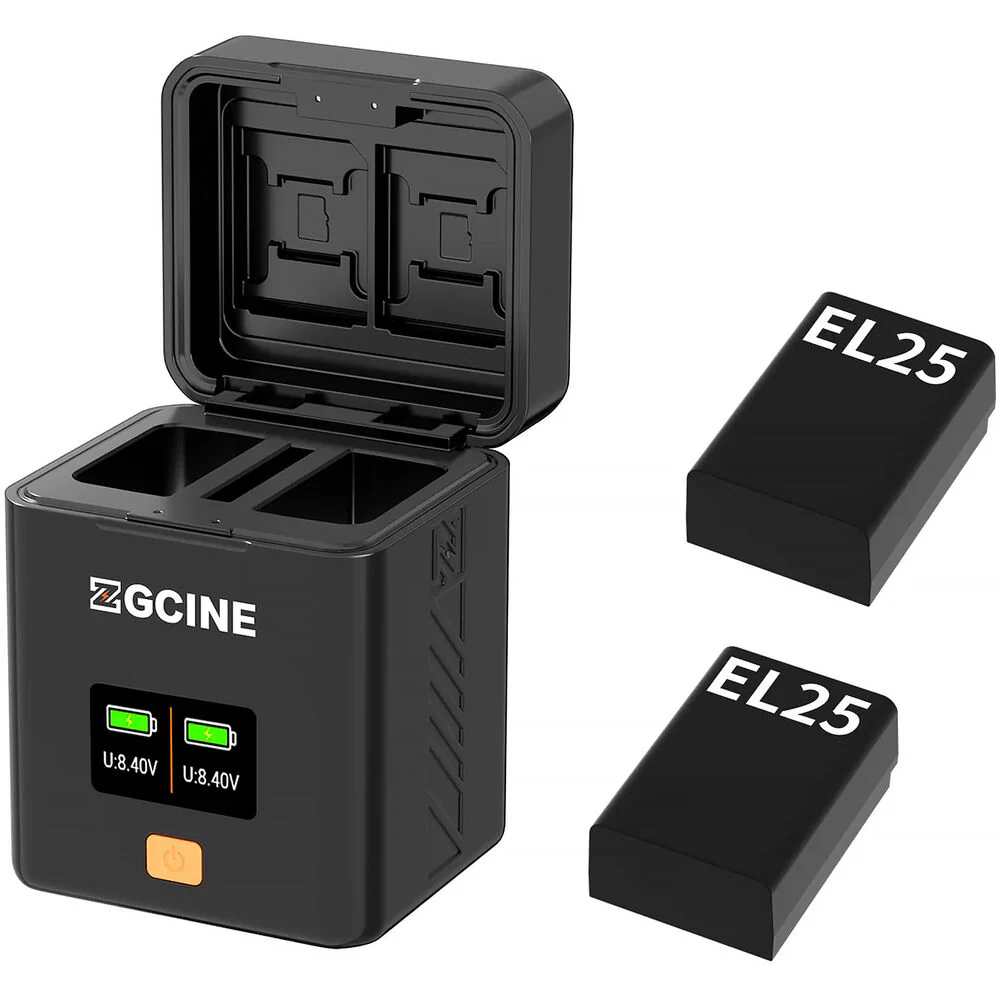 ZGCINE Fast Dual Charger for Nikon EN-EL25 Batteries - Image 2