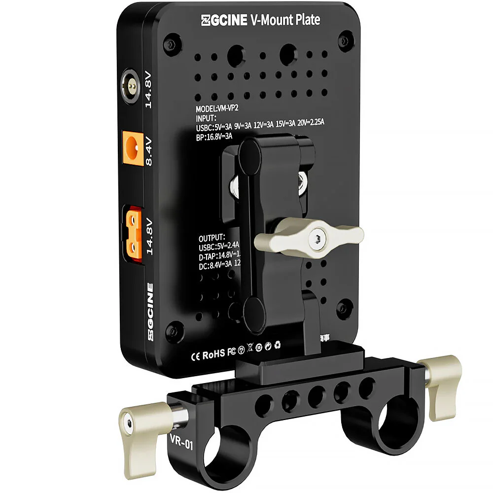 ZGCINE VM-VP2 Kit 3 V-Mount Battery Plate (15mm LWS) - Image 2
