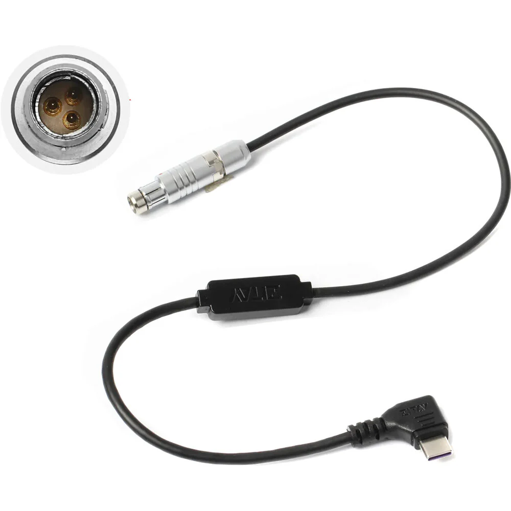 ZITAY USB-C to 3-Pin Fischer Run/Stop Control Cable for DJI RS 2 (12") - Image 3