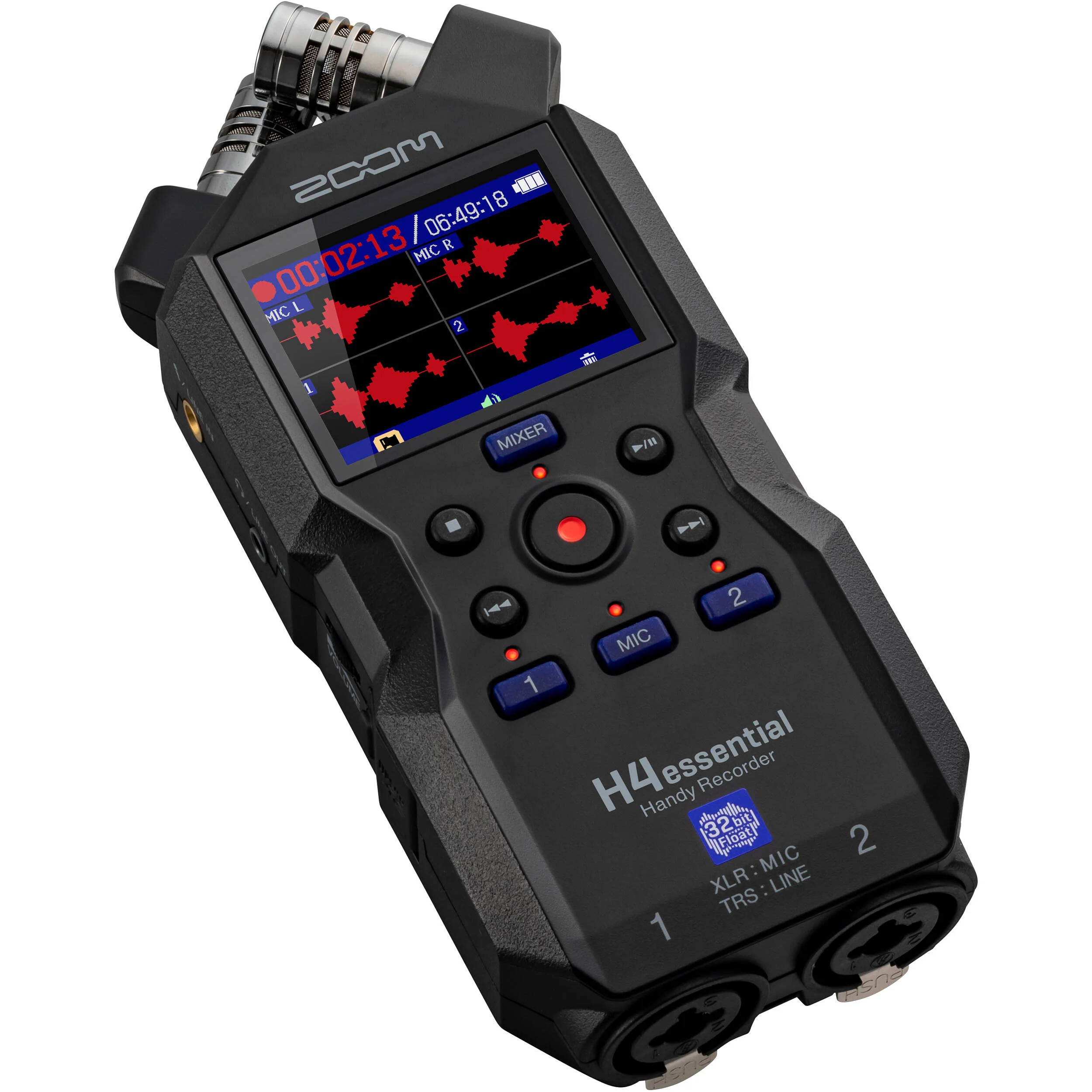 Zoom H4essential 4-Track 32-Bit Float Portable Audio Recorder with Deluxe Kit - Image 2