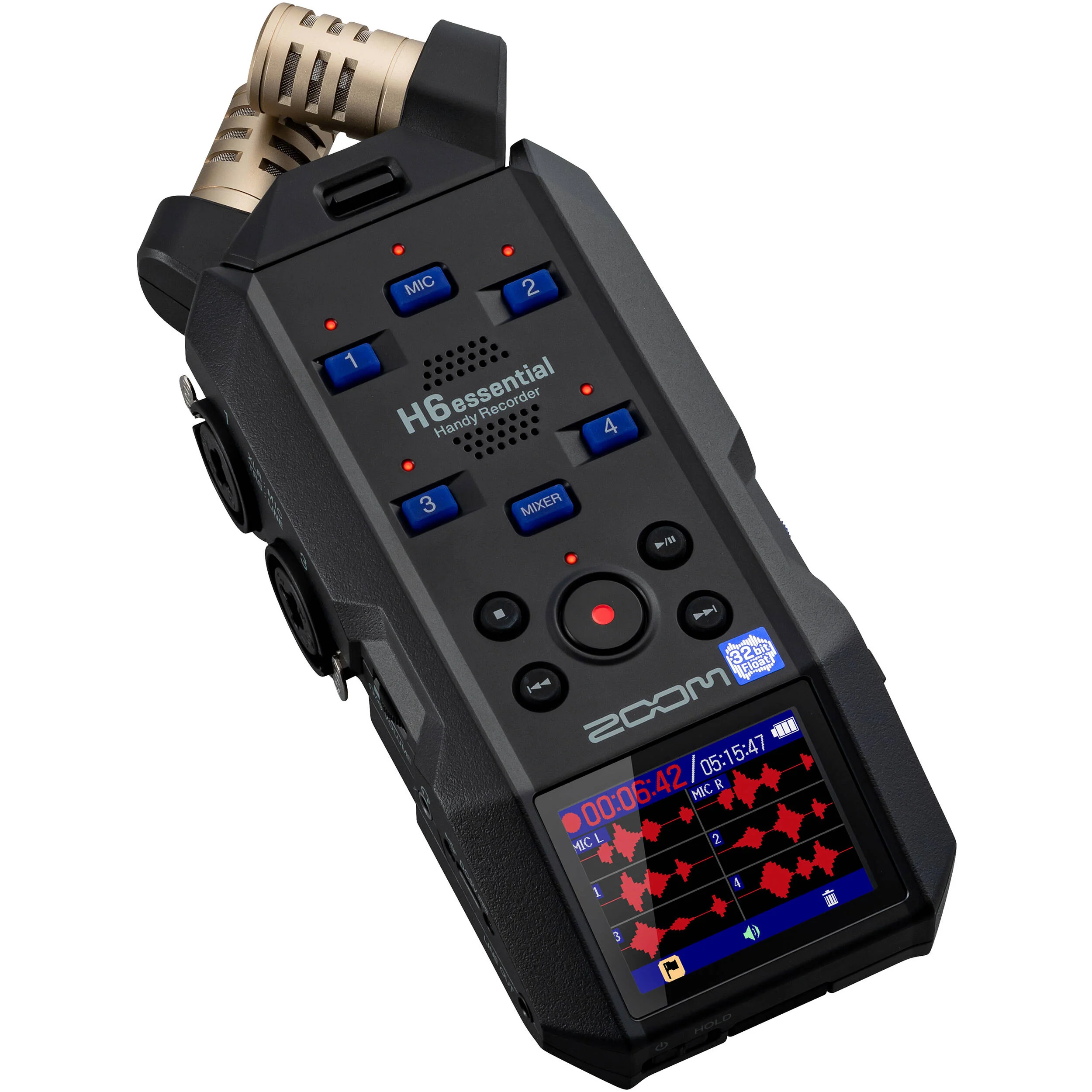 Zoom H6essential 6-Track 32-Bit Float Portable Audio Recorder with Essentials Kit - Image 2